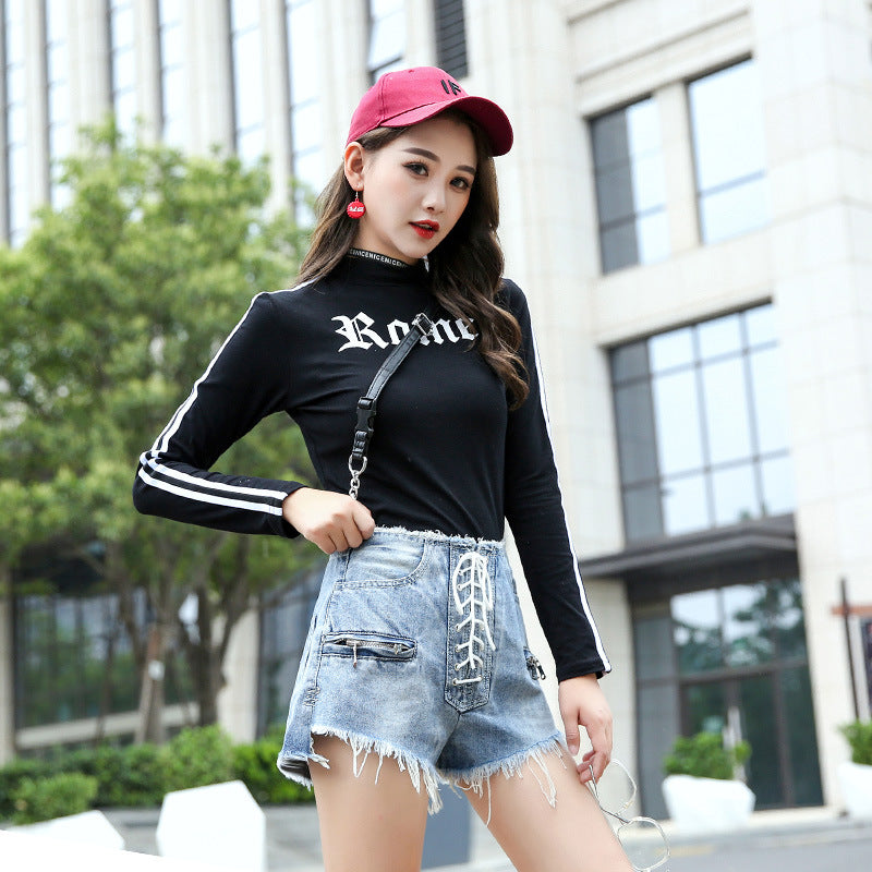 Women's Frayed Denim Shorts