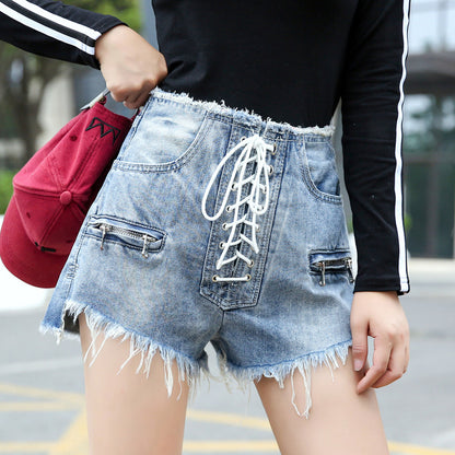 Women's Frayed Denim Shorts